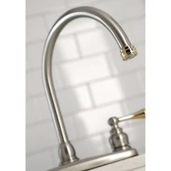 Kingston Brass 8-Inch Centerset 2-Handle Kitchen Faucet
