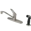 Kingston Brass 8-Inch Centerset Kitchen Faucet with Side Sprayer