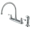 Kingston Brass 8-Inch Centerset Two-Handle Kitchen Faucet