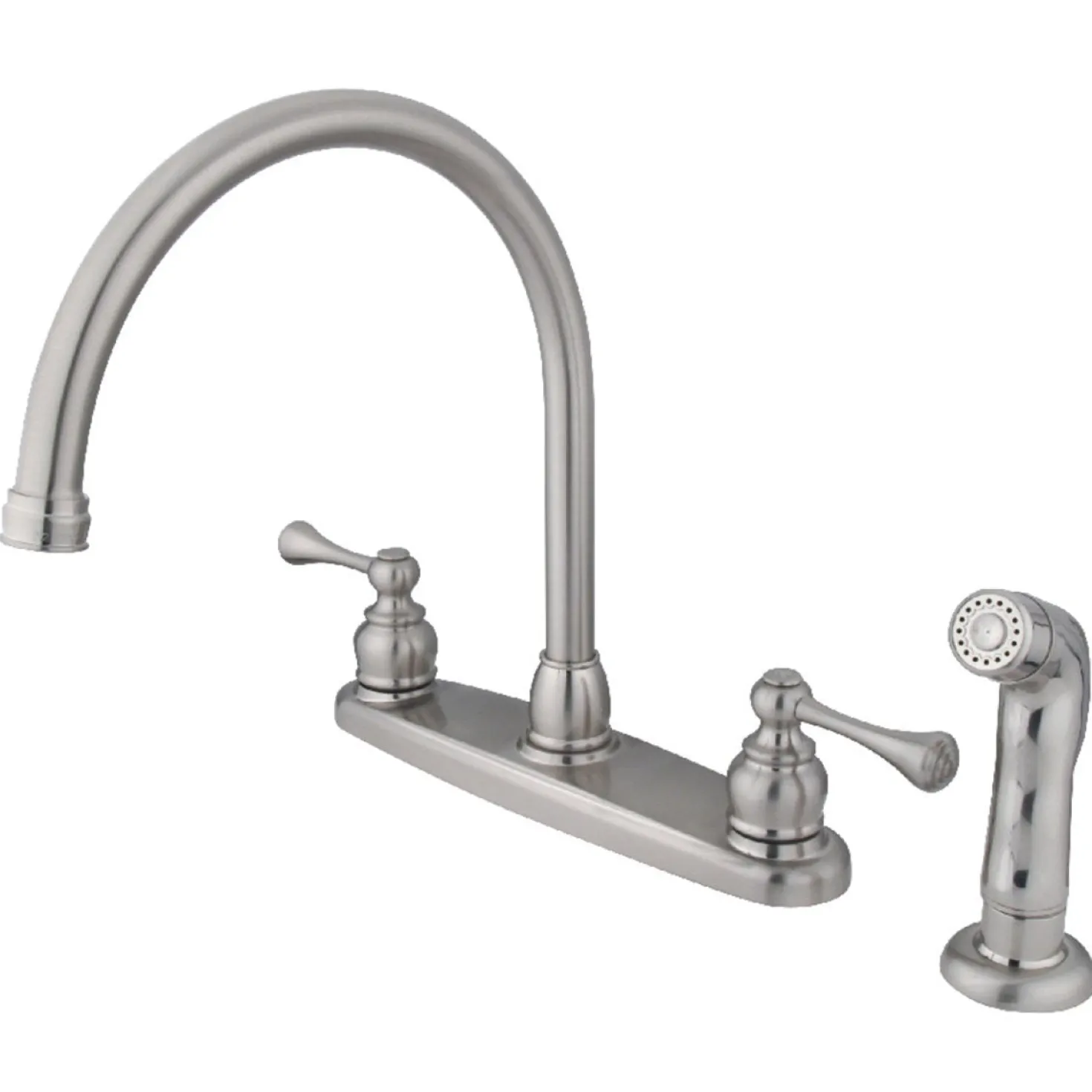 Kingston Brass 8-Inch Centerset Two-Handle Kitchen Faucet