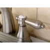 Kingston Brass 4-Inch Centerset Bathroom Faucet with Brass Pop-Up