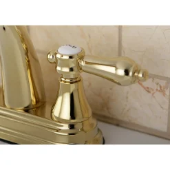 Kingston Brass 4-Inch Centerset Bathroom Faucet with Brass Pop-Up
