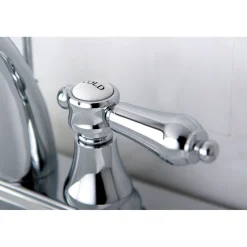 Kingston Brass 4-Inch Centerset Bathroom Faucet with Brass Pop-Up