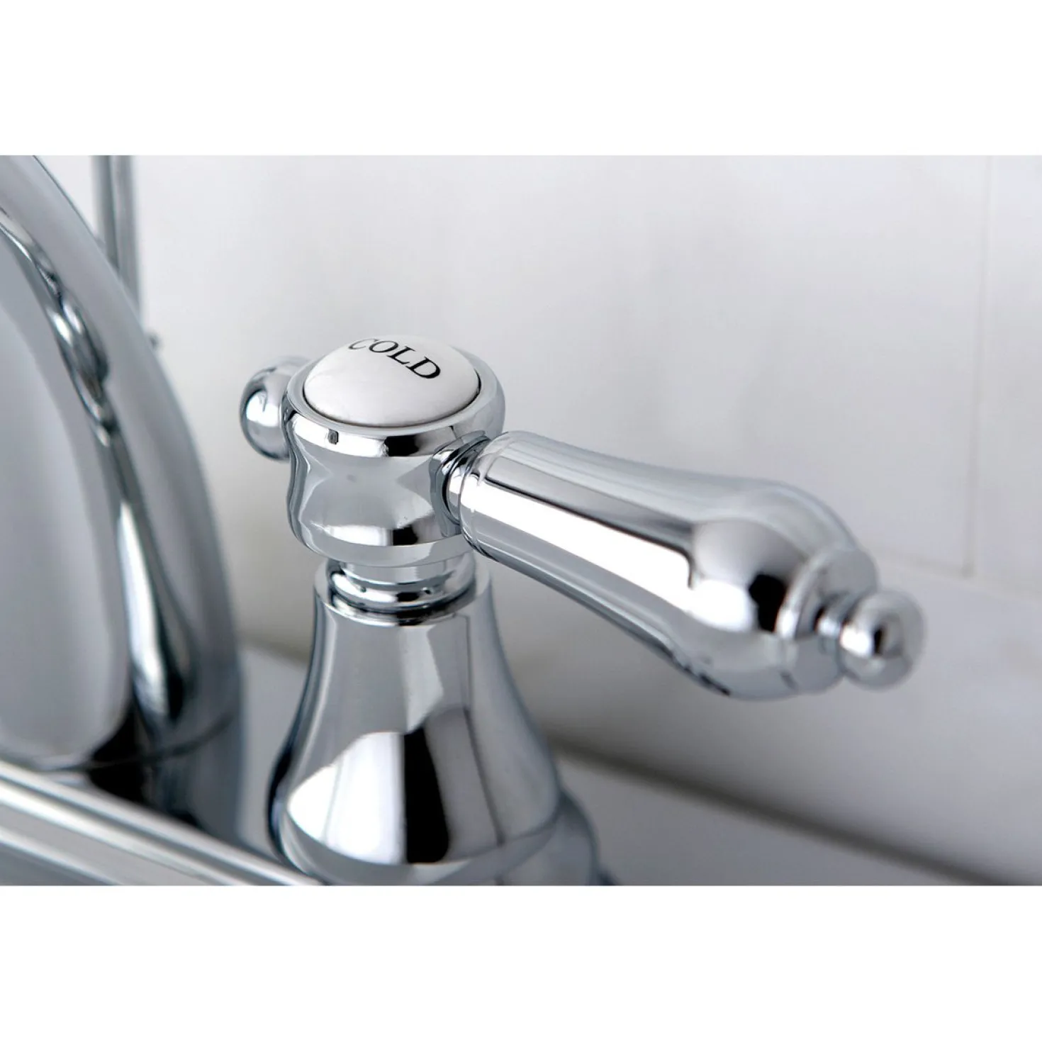 Kingston Brass 4-Inch Centerset Bathroom Faucet with Brass Pop-Up