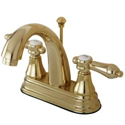 Kingston Brass 4-Inch Centerset Bathroom Faucet with Brass Pop-Up