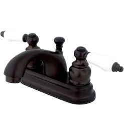 Kingston Brass 4-Inch Centerset Bathroom Faucet with Pop-Up Drain