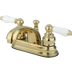 Kingston Brass 4-Inch Centerset Bathroom Faucet with Pop-Up Drain