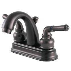 Kingston Brass 4-Inch Centerset Lever-Handle Bathroom Faucet