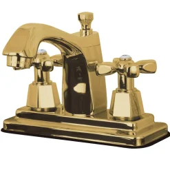 Kingston Brass 4-Inch Centerset Bathroom Faucet with Push Pop-Up Drain