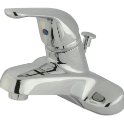 Kingston Brass 4-Inch Centerset Single Lever Handle Bathroom Faucet