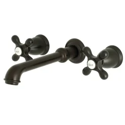 Kingston Brass 8-Inch Center Wall Mount Bathroom Faucet