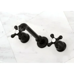 Kingston Brass 8-Inch Center Wall Mount Bathroom Faucet