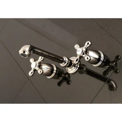 Kingston Brass 8-Inch Center Wall Mount Bathroom Faucet