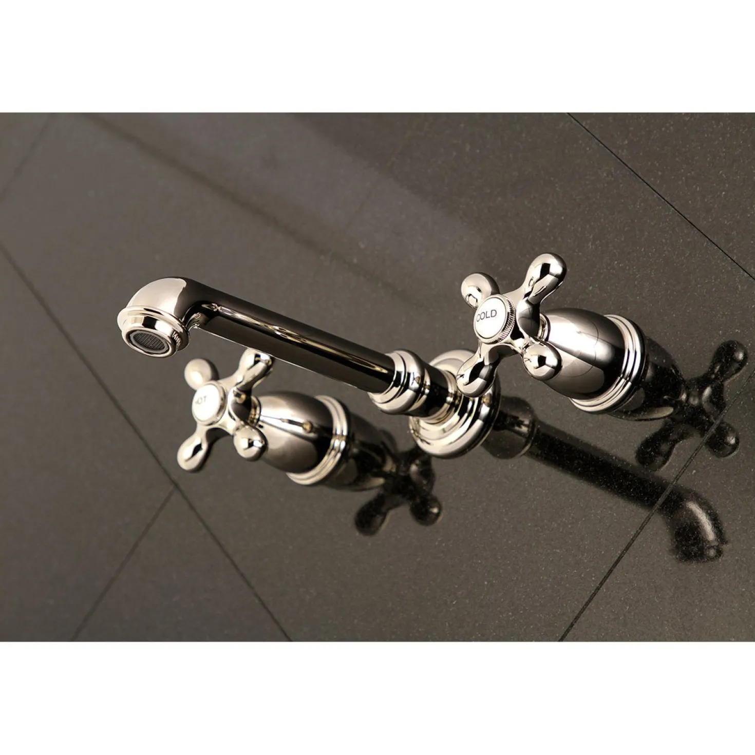 Kingston Brass 8-Inch Center Wall Mount Bathroom Faucet