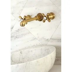 Kingston Brass 8-Inch Center Wall Mount Bathroom Faucet