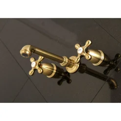 Kingston Brass 8-Inch Center Wall Mount Bathroom Faucet