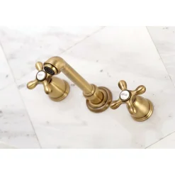 Kingston Brass 8-Inch Center Wall Mount Bathroom Faucet