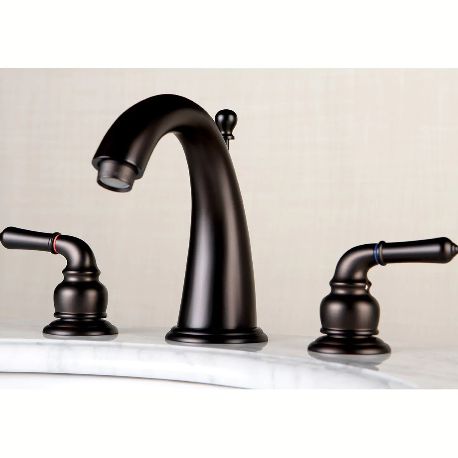 Kingston Brass 8-Inch Widespread 3-Hole Bathroom Faucet