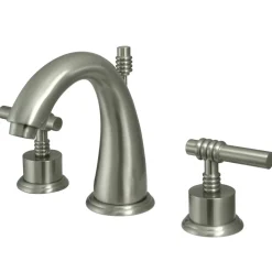 Kingston Brass 8-Inch Widespread Bathroom Faucet with Brass Pop-Up