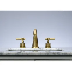 Kingston Brass 8-Inch Widespread Bathroom Faucet with Brass Pop-Up