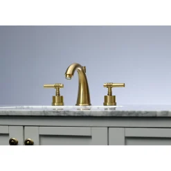 Kingston Brass 8-Inch Widespread Bathroom Faucet with Brass Pop-Up