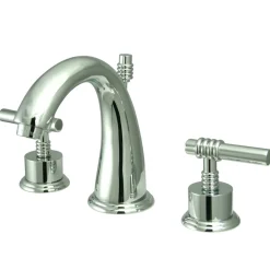 Kingston Brass 8-Inch Widespread Bathroom Faucet with Brass Pop-Up