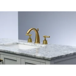 Kingston Brass 8-Inch Widespread Bathroom Faucet with Brass Pop-Up