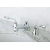 Kingston Brass 8-Inch Widespread 3-Hole Bathroom Faucet with Brass Pop-Up
