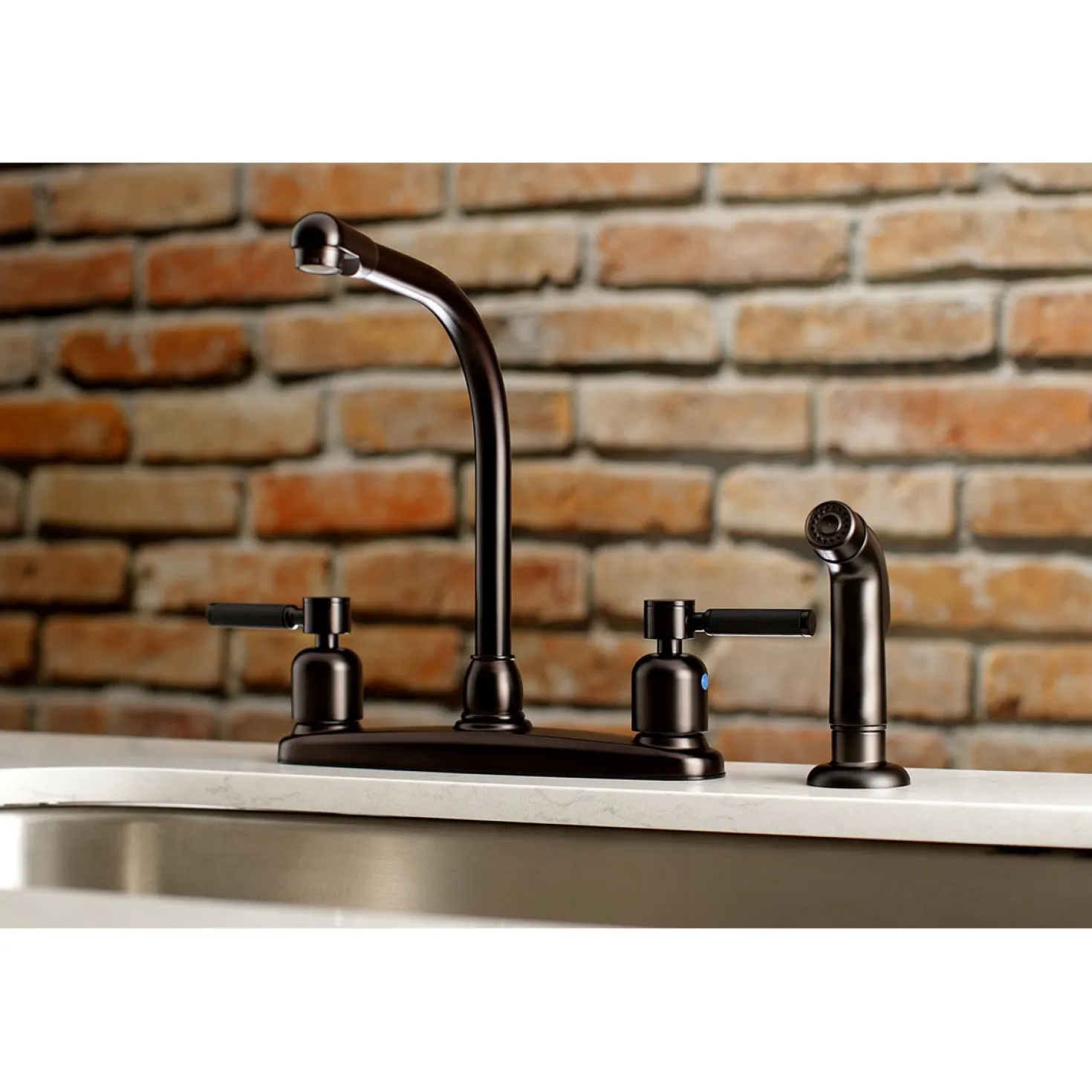 Kingston Brass Kaiser Centerset Kitchen Faucet