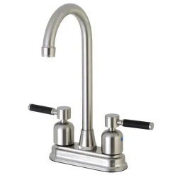 Kingston Brass Kaiser 4" Centerset High-Arch Spout Bar Faucet