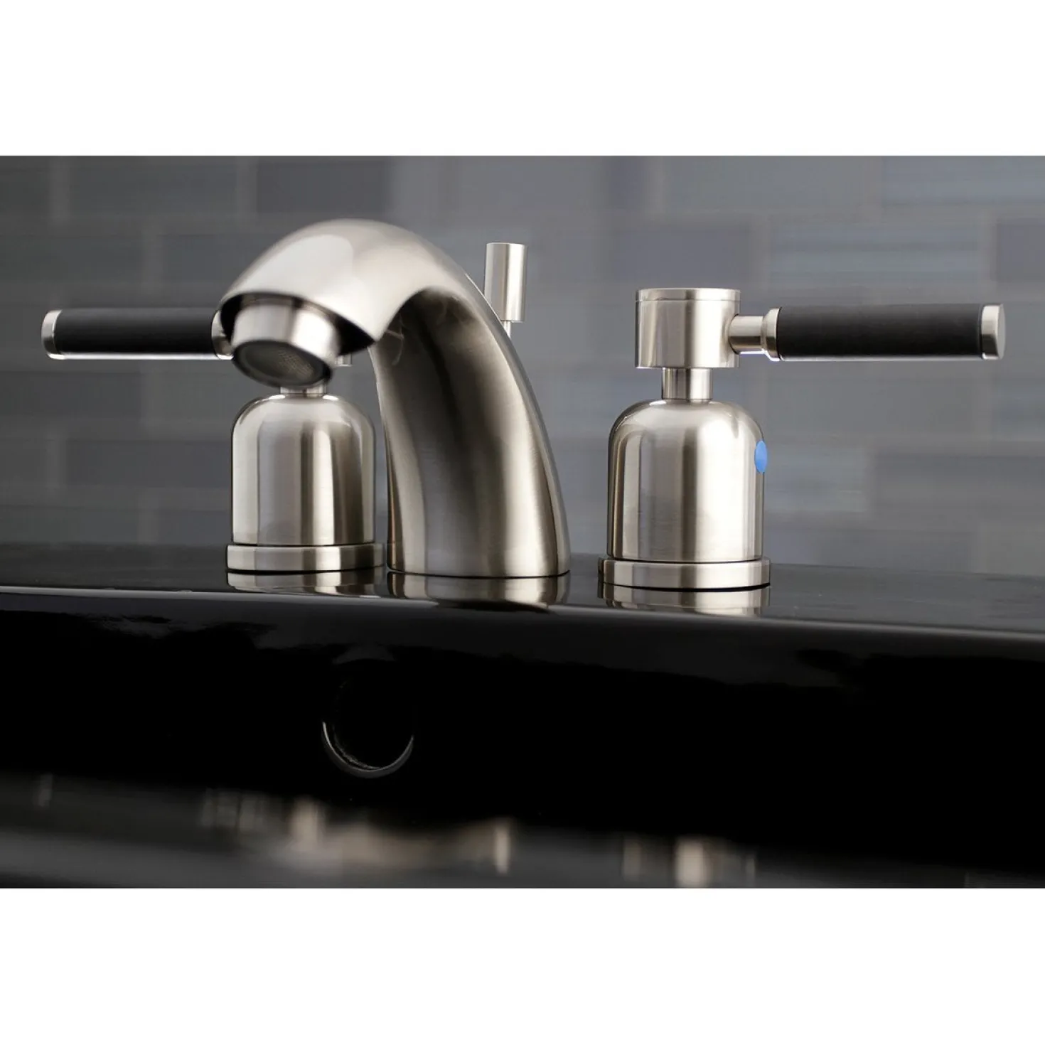 Kingston Brass Kaiser Deck Mount Mini-Widespread Bathroom Faucet