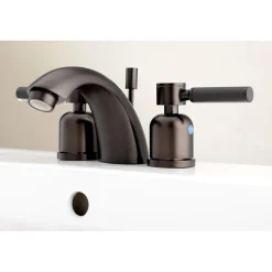 Kingston Brass Kaiser Deck Mount Mini-Widespread Bathroom Faucet