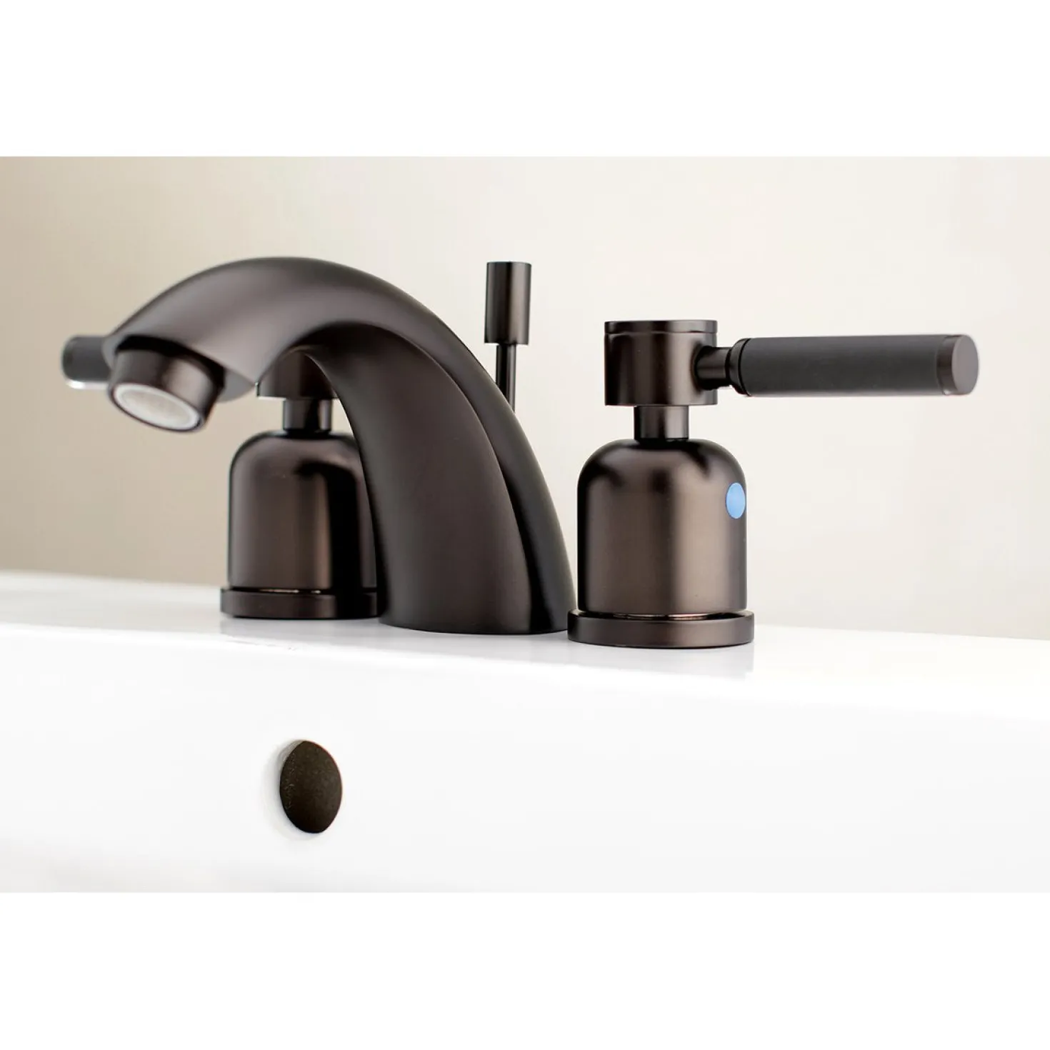 Kingston Brass Kaiser Deck Mount Mini-Widespread Bathroom Faucet
