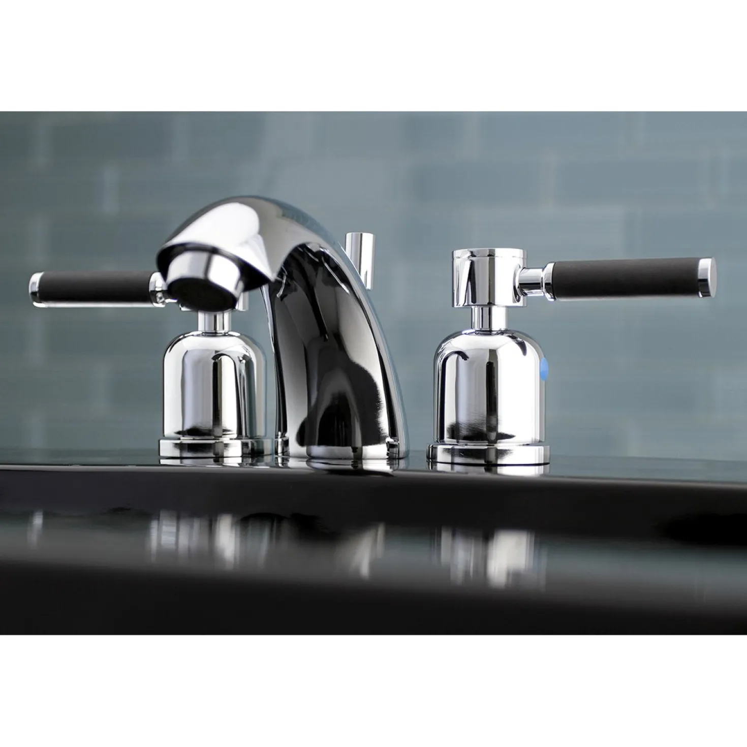 Kingston Brass Kaiser Deck Mount Mini-Widespread Bathroom Faucet