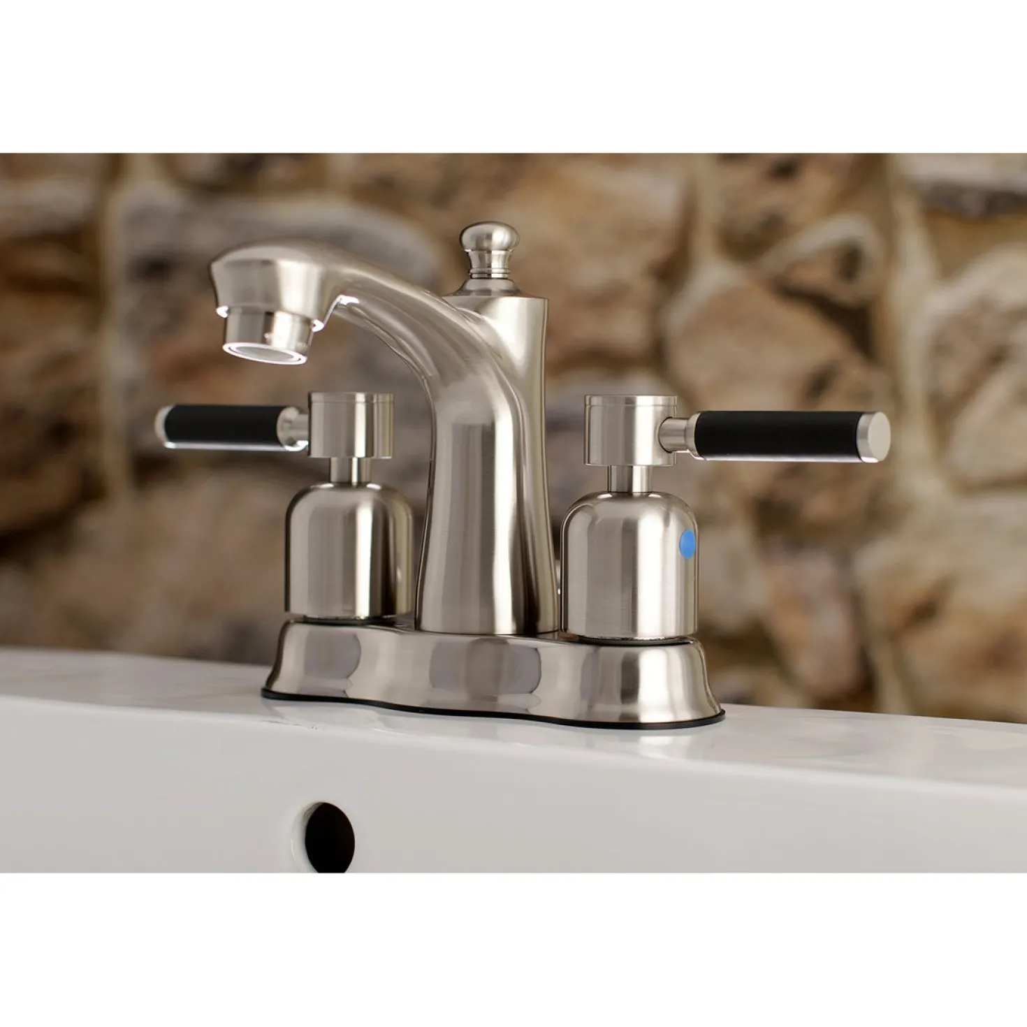 Kingston Brass Kaiser Deck Mount 4" Centerset Bathroom Faucet