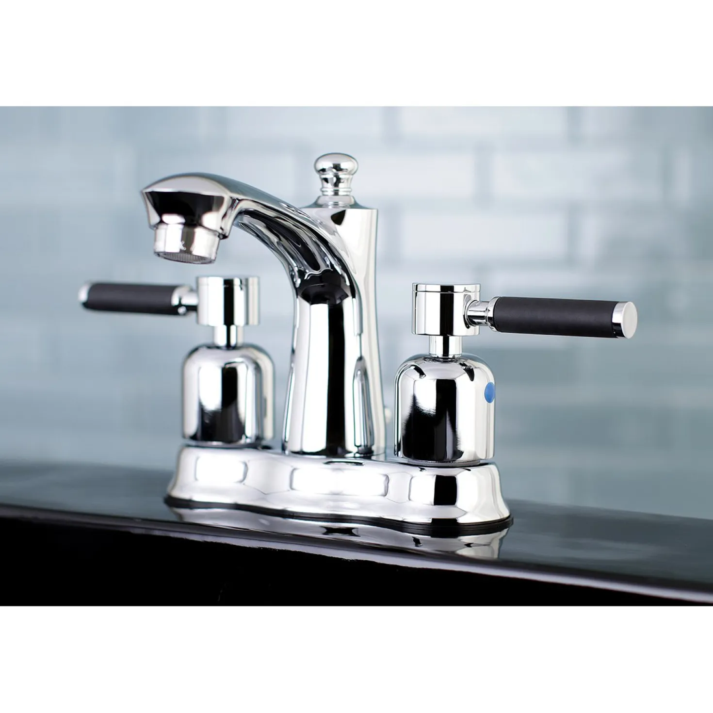 Kingston Brass Kaiser Deck Mount 4" Centerset Bathroom Faucet