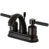 Kingston Brass Kaiser Deck Mount 4-Inch Centerset Bathroom Faucet
