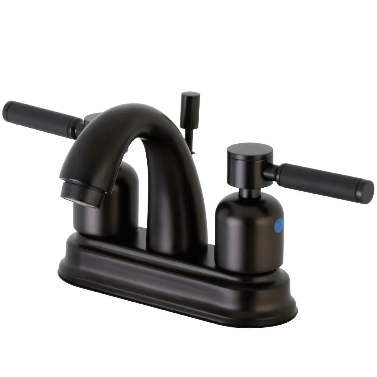 Kingston Brass Kaiser Deck Mount 4-Inch Centerset Bathroom Faucet