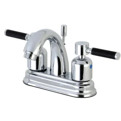 Kingston Brass Kaiser Deck Mount 4-Inch Centerset Bathroom Faucet