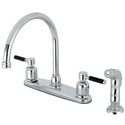 Kingston Brass Kaiser 4-Hole Centerset Kitchen Faucet