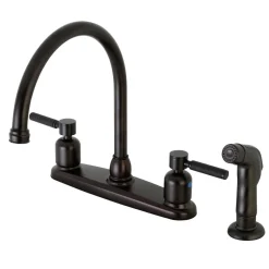 Kingston Brass Kaiser 4-Hole Centerset Kitchen Faucet