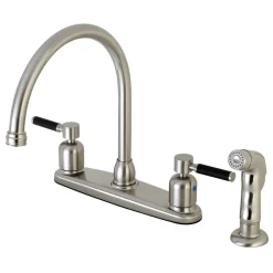 Kingston Brass Kaiser 4-Hole Centerset Kitchen Faucet