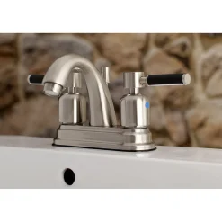 Kingston Brass Kaiser 4-Inch Centerset Bathroom Faucet
