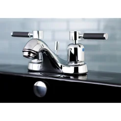 Kingston Brass Kaiser 4-Inch Centerset Deck Mount Bathroom Faucet