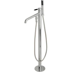 Kingston Brass Kaiser Single Hole Single Handle Freestanding Tub Faucet with Hand Shower
