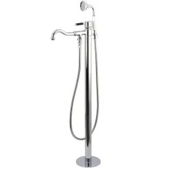 Kingston Brass Kaiser Single Handle Single Hole Freestanding Tub Faucet with Hand Shower