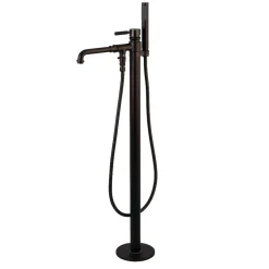 Kingston Brass Kaiser Single Handle Freestanding Tub Faucet with Hand Shower