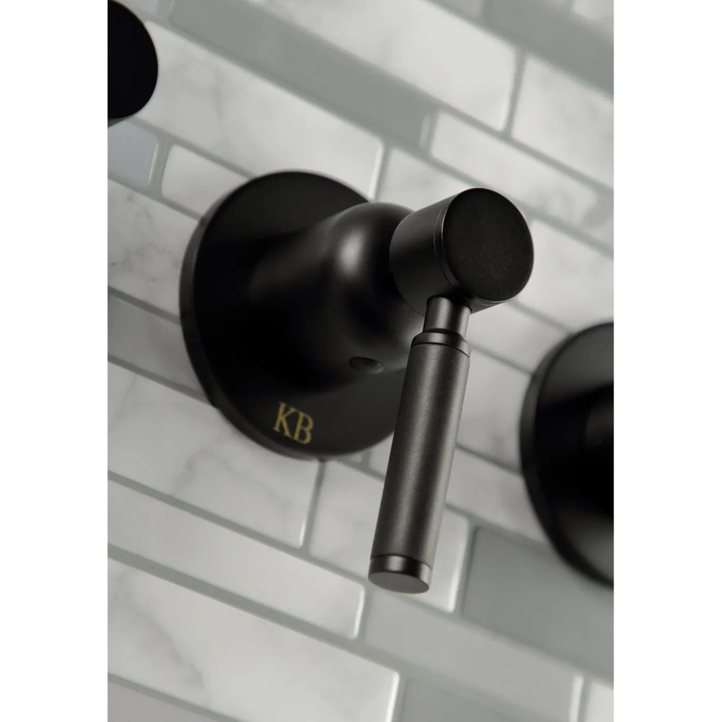 Kingston Brass Kaiser Three-Handle Tub and Shower Faucet