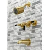 Kingston Brass Kaiser Three-Handle Tub and Shower Faucet