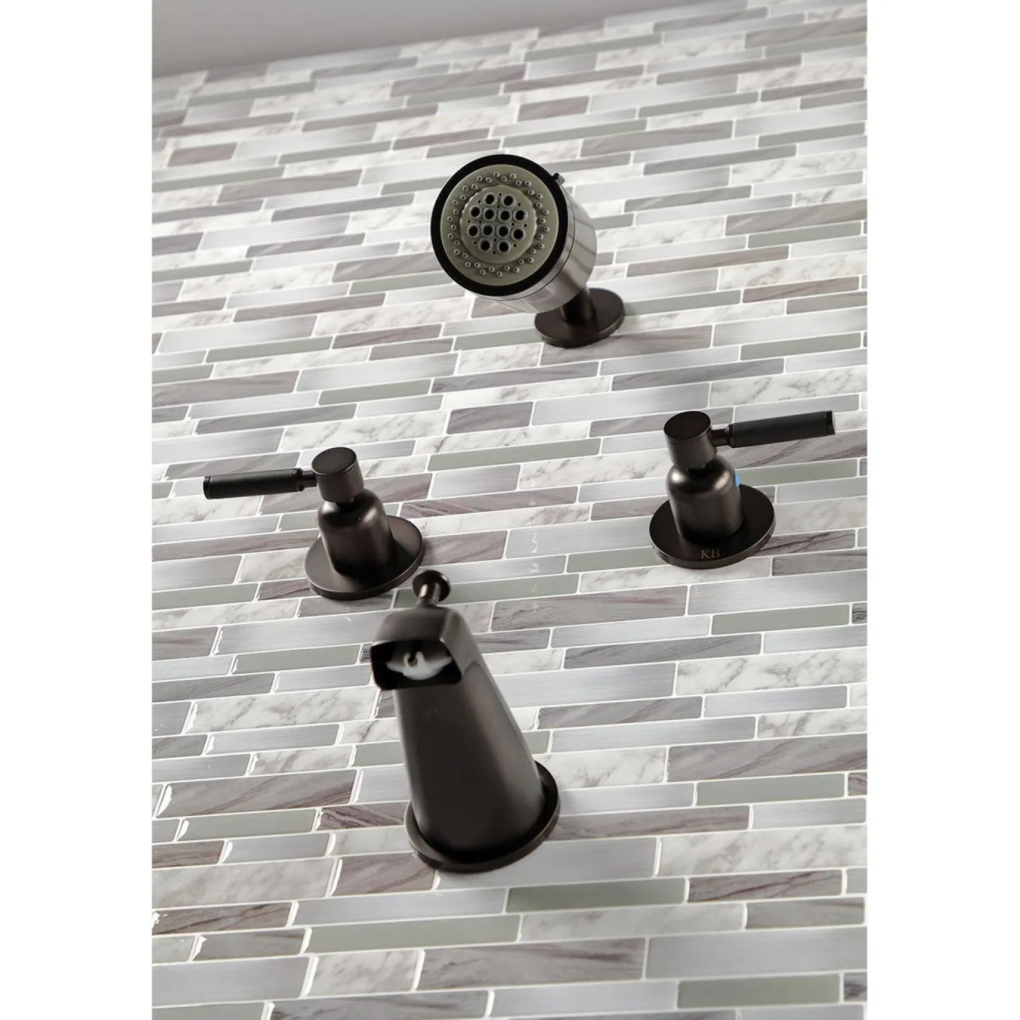 Kingston Brass Kaiser Two-Handle Tub and Shower Faucet